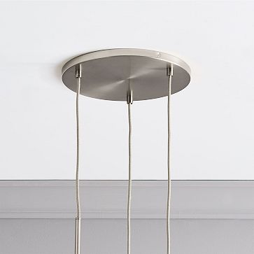 3-Light Chandelier - Polished Nickel