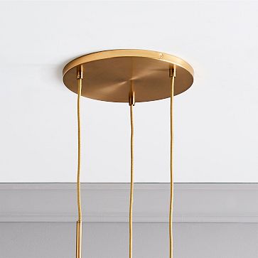 3-Light Chandelier - Brushed Brass