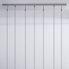 Open Box: Sculptural 7-Light Chandelier Canopy Only - Polished Nickel