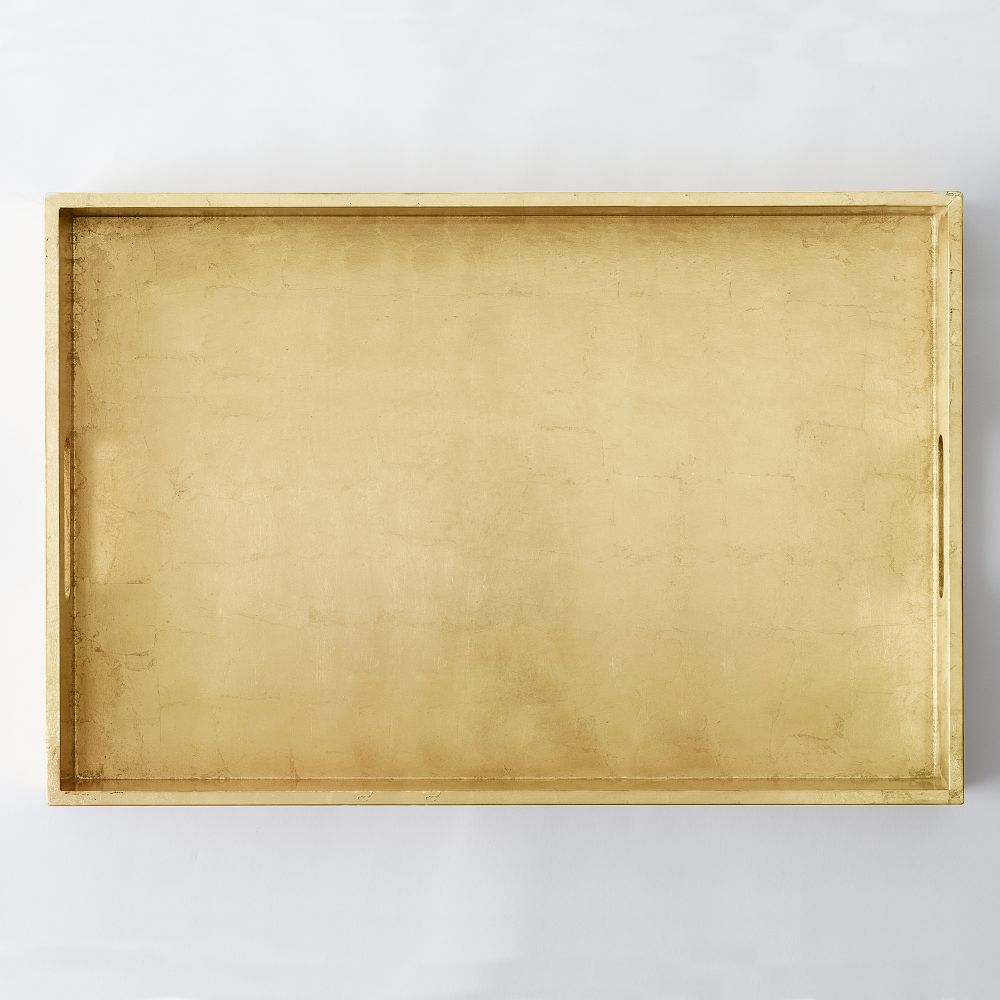 Lacquer Wood Trays (18" x 28") - 18x28, Gold
