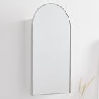 Open Box: Arched Metal Framed Medicine Cabinet (16.5"W x 31"H) - Polished Nickel