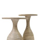 Two nesting tables in contrasting heights