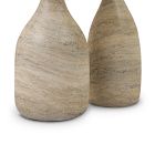 Two tall bottle-shaped bases