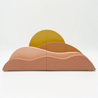 Maple Shade Desert Sunrise Landscape Bookends