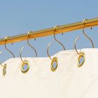 Quiet Town Shower Curtain Rings - Brass