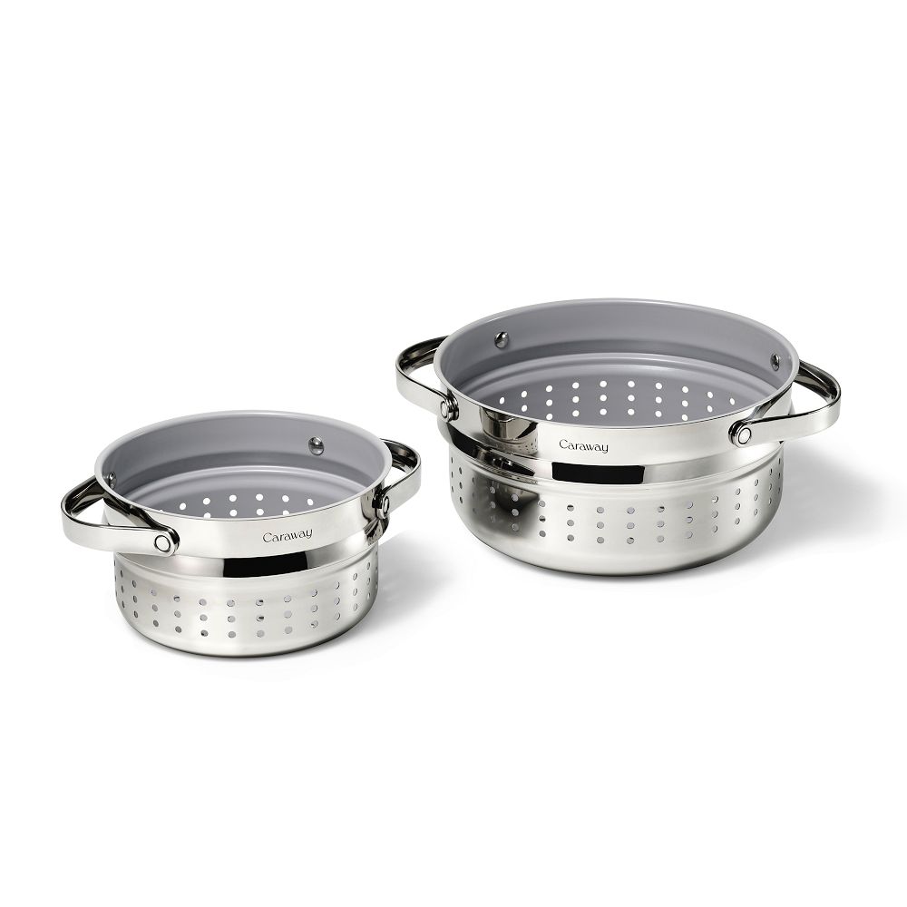 Caraway Stainless Steel Steamer Duo