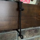 Mantel Garland &amp; Christmas Stocking Holder (Set of 2) - Black