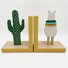 Maple Shade Llama &amp; Cactus Bookends