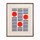 "Rhythm Running Through You" Framed Textile Art by Minted for West Elm