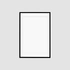 Simply Framed Oversized Gallery Frame &ndash; Black/Mat
