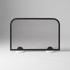 Open Box: Deco Fireplace Screen, 38" x 25.5" - Black/Marble