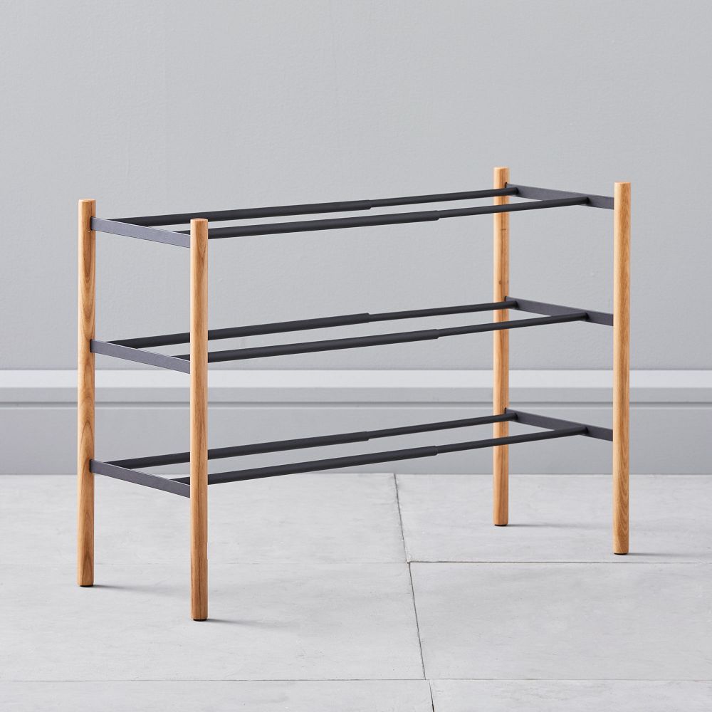 Yamazaki Extended Shoe Rack - 3 Tiered - Black
