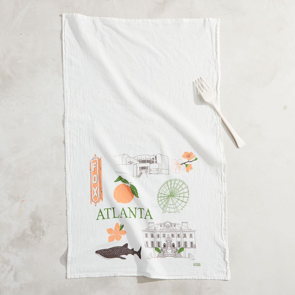 Claudia Pearson City Tea Towels - Atlanta