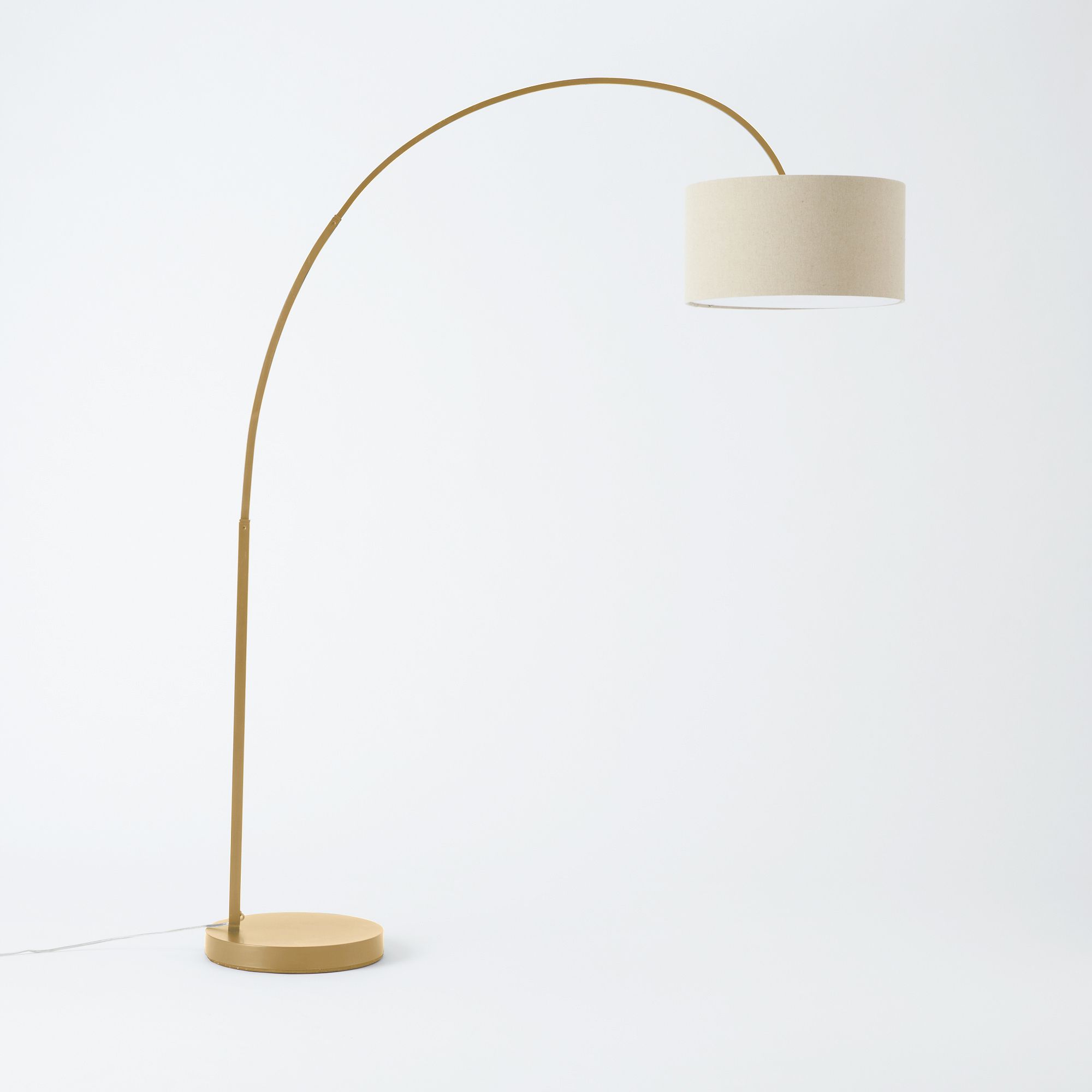 Overarching Linen Shade Floor Lamp (79")