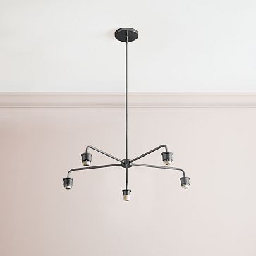 5-Light Chandelier - Dark Bronze