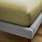 Open Box: European Flax Linen Fitted Sheet, Queen - Cedar