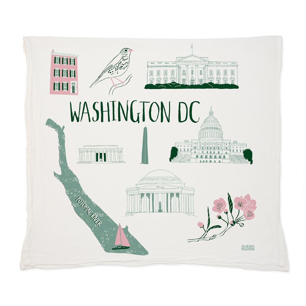 Claudia Pearson City Tea Towels - DC