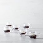 Jupiter Beaded Glass Espresso Cups (Set of 6)