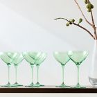 Estelle Colored Glass Martini Glass (Set of 6)