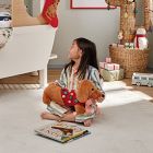 Dog in Lights Pillow