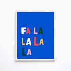 FALALALALA Framed Wall Art by Ampersand Design Studio