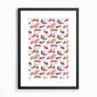 Holiday Otters Framed Wall Art by Lana's Shop