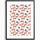 Holiday Otters Framed Wall Art by Lana's Shop