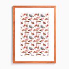 Holiday Otters Framed Wall Art by Lana's Shop