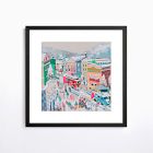 Holiday Village Framed Wall Art by Teil Duncan