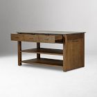 Rhosyn Marble Kitchen Island (65&quot;&ndash;117&quot;)