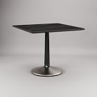 Raymond Restaurant Dining Table - Porcelain w/ Protective Metal Bumper - Square