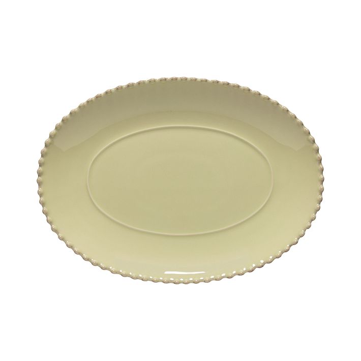 Costa Nova Pearl Stoneware Oval Platter | West Elm
