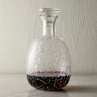 Crackled Glass Decanter