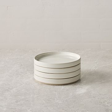 Straight-Sided Stoneware Appetizer Plate