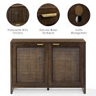 Crosley Kenji Record Storage Media Console