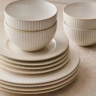 Textured Stoneware Dinnerware (Set of 16)
