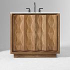 Carved Pattern Single Bathroom Vanity (36")