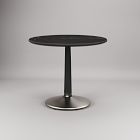 Raymond Restaurant Dining Table - Porcelain w/ Protective Metal Bumper - Round