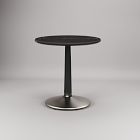 Raymond Restaurant Dining Table - Porcelain w/ Protective Metal Bumper - Round
