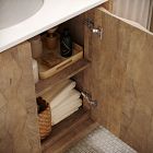 Carved Pattern Double Bathroom Vanity (68")