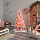 Pre-Lit Faux Pink Christmas Tree (3'&ndash;7')