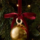 Velvet Ribbon &amp; Metal Bell Ornaments