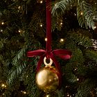 Velvet Ribbon &amp; Metal Bell Ornaments
