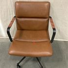 Open Box: Cooper Mid-Century Leather Swivel Office Chair