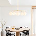 Sculptural 5-Light Faceted Chandelier