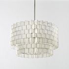 Capiz Zigzag Chandelier (24&quot;)