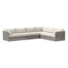 Coastal Outdoor 4-Piece L-Shaped Sectional Cushion Covers