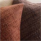 Heathered Basketweave Wool Pillow Cover