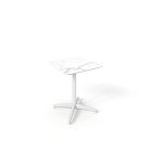 Simii Trellex Square X-Base Marble Table