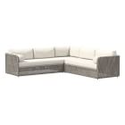 Coastal Outdoor 3-Piece L-Shaped Sectional Cushion Covers